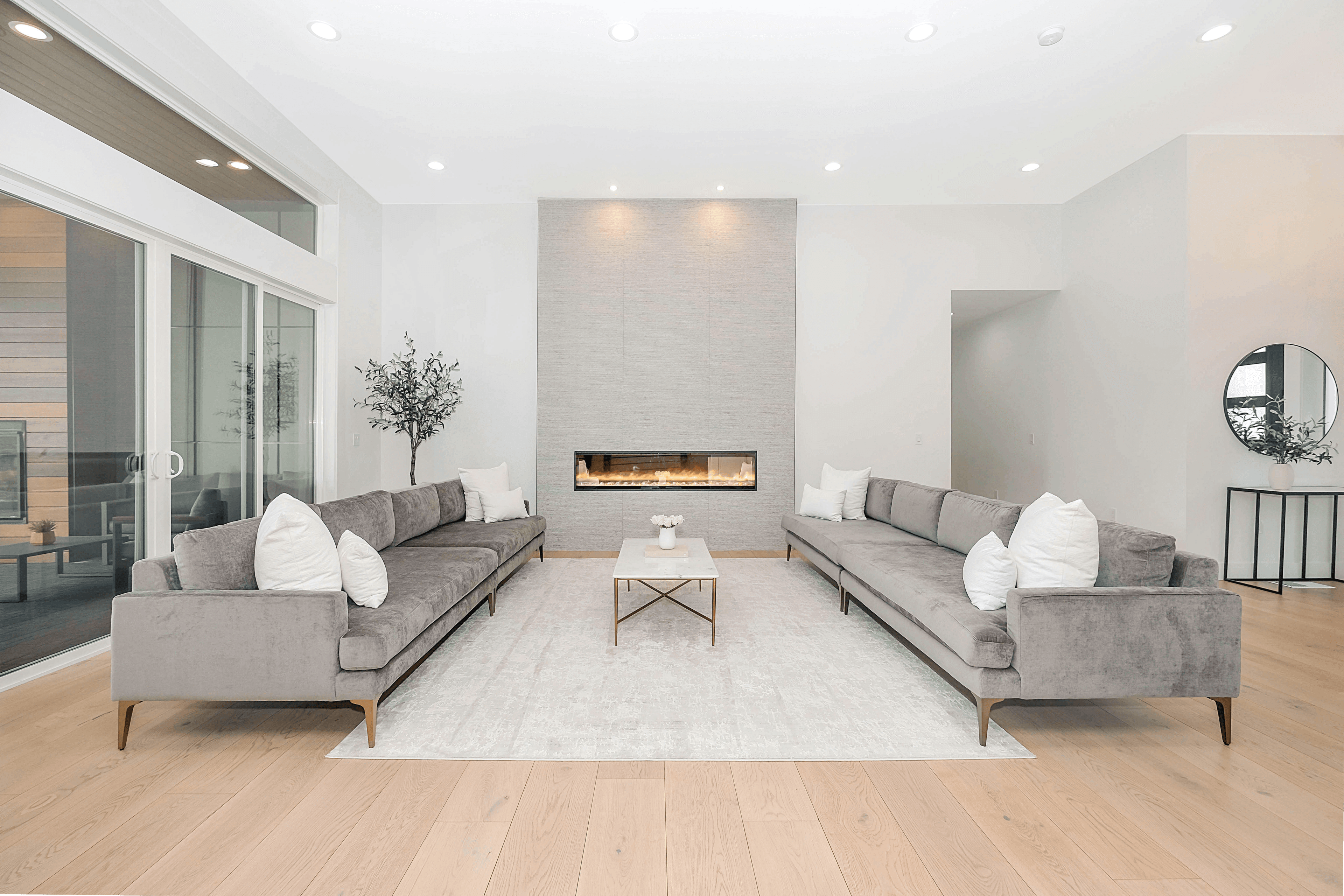 Painted living room